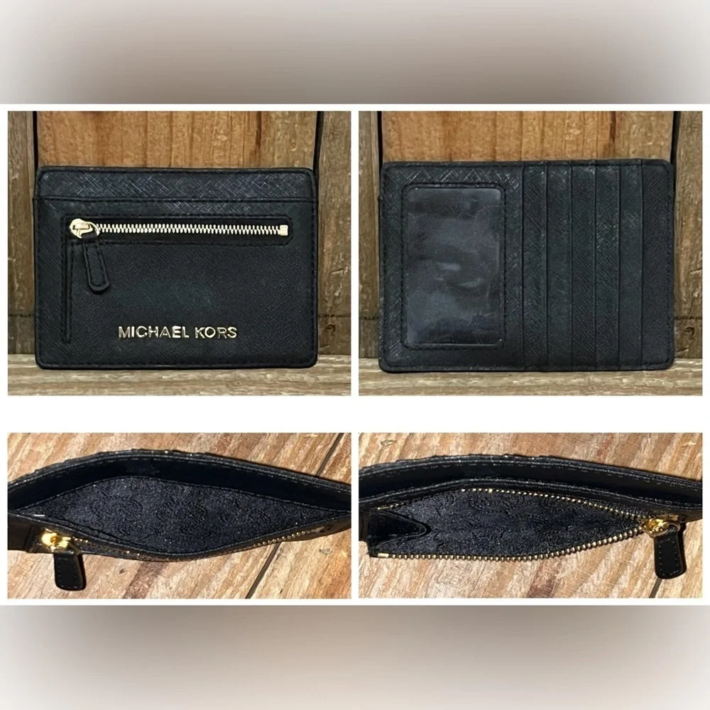 Michael Kors. 5 Piece: Delancy Clutch & Free Watch, Card Case, Twilly & Dust Bag